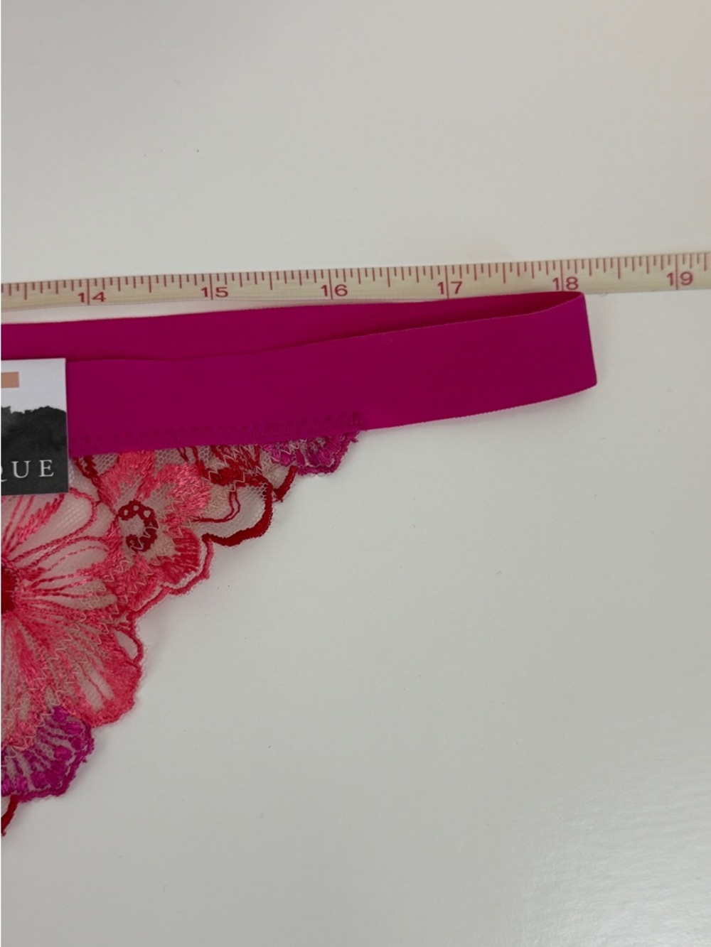 Cacique Nude and Hot Pink Floral Embroidered Underwire Bra & Bikini - Picture 4 of 13